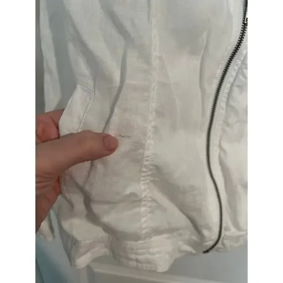 Cynthia Rowley White Linen Jacket – Size Small - Picture 4 of 5